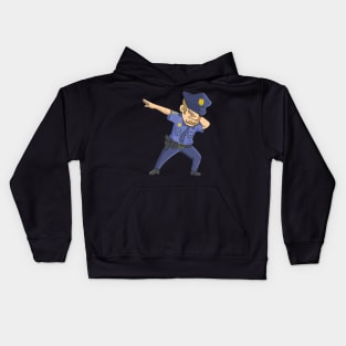 Dabbing Police Men Funny Policeman Dab Dance Kids Hoodie